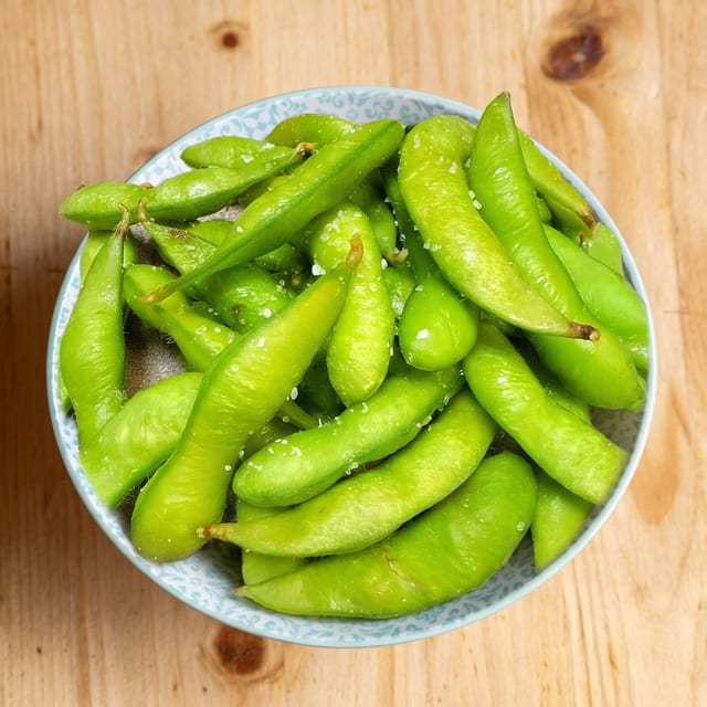 Salted Edamame.