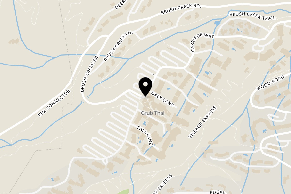 Map showing the location of Grub Thai Restaurant on 11 Snowmass Mall in Snowmass Village